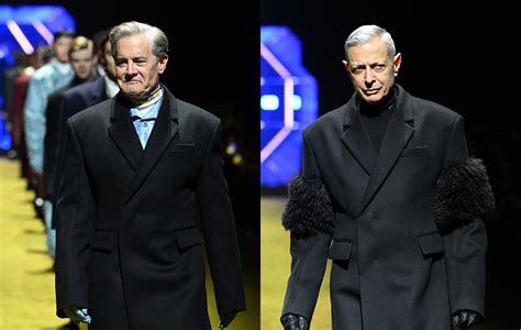 Jeff Goldblum, Kyle MacLachlan Walk in Prada Show in Milan: 